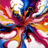 Printable Color Field Abstract Art of Color Exploration