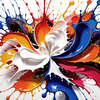Abstract Color Exploration Color Field Painting Print