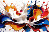 Abstract Color Exploration Color Field Painting Print