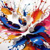Abstract Color Exploration Color Field Painting Print