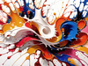 Abstract Color Exploration Color Field Painting Print