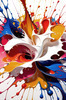 Abstract Color Exploration Color Field Painting Print