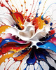 Abstract Color Exploration Color Field Painting Print