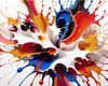 Abstract Color Exploration Color Field Painting Print