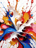 Abstract Color Exploration Color Field Painting Print