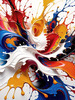 Abstract Color Exploration Color Field Painting Print