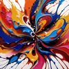 Colorful Abstract Color Exploration Color Field Print