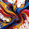 Colorful Abstract Color Exploration Color Field Print