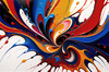 Colorful Abstract Color Exploration Color Field Print