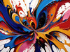 Colorful Abstract Color Exploration Color Field Print