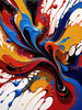 Colorful Abstract Color Exploration Color Field Print