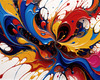 Colorful Abstract Color Exploration Color Field Print