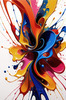 Colorful Abstract Color Exploration Color Field Print
