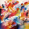 Abstract Color Exploration Canvas Art Print