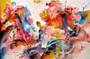 Abstract Color Exploration Canvas Art Print