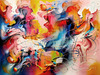 Abstract Color Exploration Canvas Art Print