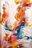 Abstract Color Exploration Canvas Art Print