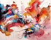 Abstract Color Exploration Canvas Art Print