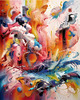 Abstract Color Exploration Canvas Art Print