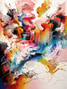 Abstract Color Exploration Canvas Art Print