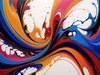 Color Field Exploration Abstract Canvas Art Print