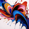 Color Field Exploration Abstract Canvas Art Print