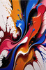 Color Field Exploration Abstract Canvas Art Print