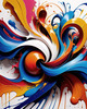 Abstract Color Field Canvas Print Exploring Hues