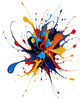 Abstract Art Print of Color Exploration in Color Field Style