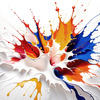 Color Field Abstract Art Print Showcasing Harmony in Hues