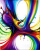 Luminous Color Exploration in Color Field Abstract Art Print