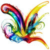 Luminous Color Exploration in Color Field Abstract Art Print