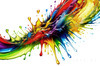 Luminous Color Exploration in Color Field Abstract Art Print
