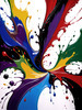 Abstract Color Exploration Print Inspired by Color Field Painting