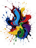 Abstract Color Exploration Print Inspired by Color Field Painting