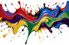 Abstract Color Exploration Print Inspired by Color Field Painting