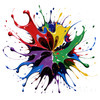 Abstract Color Exploration Print Inspired by Color Field Painting