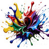 Abstract Color Exploration Print Inspired by Color Field Painting