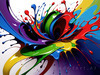 Color Field Harmony Abstract Exploration Art Print