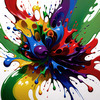 Color Field Harmony Abstract Exploration Art Print