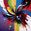 Color Field Harmony Abstract Exploration Art Print