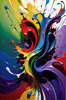 Color Field Harmony Abstract Exploration Art Print