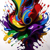 Color Field Harmony Abstract Exploration Art Print