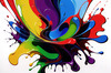 Color Field Harmony Abstract Exploration Art Print
