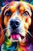 Expressive Beagle Art depicting its colorful sense of smell