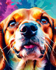 Expressive Beagle Art depicting its colorful sense of smell