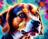 Expressive Beagle Art depicting its colorful sense of smell