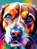 Expressive Beagle Art depicting its colorful sense of smell