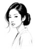 Minimalist Pen Strokes Depicting Woman's Contemplative Expression