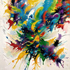 Contemporary Color Field Abstract Art Print - Color Exploration